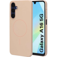 Mobiparts Samsung Galaxy A16 - Slim Line MagSafe Case telefoonhoesje Beige