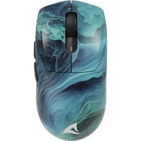 Sharkoon SGM25W gaming muis Turquoise/blauw, 12.000 dpi, RGB leds