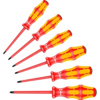 Wera 167 i/6 Schroevendraaierset Kraftform Plus Serie 100 Rood/geel, 6‑delig