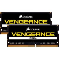 Corsair 32 GB DDR4-2400 Kit laptopgeheugen Zwart, CMSX32GX4M2A2400C16, Vengeance
