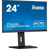 iiyama Prolite XUB2492HSN-B5 24" monitor Zwart, 75Hz, HDMI, DisplayPort, USB-C, RJ45 (LAN)