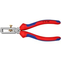 KNIPEX Afstriptang gepolijst/comfort 160 mm Rood/blauw