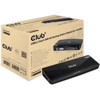 Club 3D USB 3.0 4K Docking Station Zwart, CSV-3103D