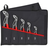 KNIPEX Cobra-Set 5-delig 00 19 55 S5 tangenset Rood, gekartelde greepvlakken, geïntegreerde klembeveiliging
