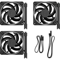Fractal Design Momentum 12 RGB 3-pack Black case fan Zwart, 4-pin PWM connector, ARGB Gen 2 (16 LEDs)