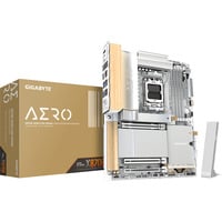 GIGABYTE X870E AERO X3D WOOD socket AM5 moederbord Zilver, RAID, 2x 5 Gb-LAN, WLAN, BT, Sound, ATX
