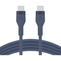 Belkin BOOSTCHARGE Flex USB-C/USB-C-kabel Donkerblauw, 1 meter
