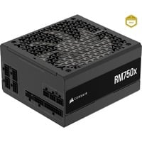 Corsair RM750x (2025), 750 Watt voeding  Zwart, 1x 12VHPWR, 3x PCIe, kabelmanagement