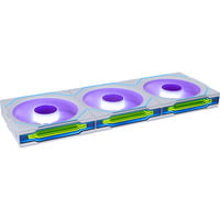 Lian Li UNI FAN SL-INFINITY 120 Wireless case fan Wit, 3 stuks