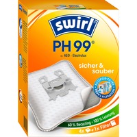 Swirl PH99 stofzuigerzak 4 zakken, luchtafvoerfilter
