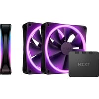 NZXT F120 RGB DUO case fans Zwart, 3 stuks, 120 x 120 x 25 mm, PWM, Incl. controller