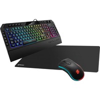 Sharkoon We Love Gaming - Starter Bundle, set Zwart, BE Lay-out, Rubberdome, RGB leds, 400 - 6400 dpi