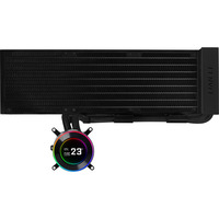 Lian Li Hydroshift II LCD-C 360 fanless waterkoeling Zwart