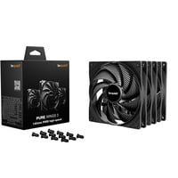 be quiet! Pure Wings 3 high-speed case fans Zwart, 3 stuks, 140 x 140 x 25 mm, PWM