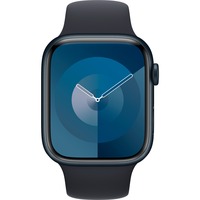 Apple Watch Series 9 smartwatch Donkerblauw/donkerblauw, Aluminium, 45 mm, Sportbandje (M/L), GPS + Cellular