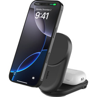 Belkin 25W UltraCharge 2-in-1 uitklapbare magnetische lader Zwart, 2x USB-C
