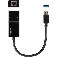 Belkin USB 3.0/ Gigabit Ethernet-adapter netwerkadapter Zwart