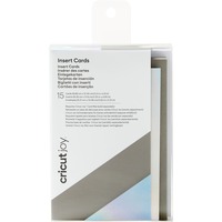 Cricut Joy Insert Cards, Zwart/zilver holografisch knutselmateriaal 