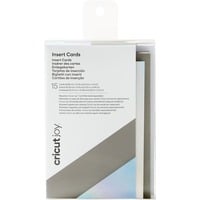 Cricut Joy Insert Cards, Zwart/zilver holografisch knutselmateriaal