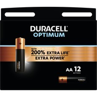 Duracell Optimum Alkaline AA-batterijen 12 stuks