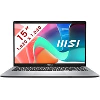 MSI Modern 15 (F13MG-024BE) 15.6" laptop Zilver | Core i3-1315U | UHD Graphics | 8 GB | 512 GB SSD