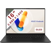 ASUS Vivobook S 16 OLED (M5606KA-RI049W) 16" laptop Zwart | Ryzen AI 7 350 | Radeon Graphics | 24 GB | 1 TB SSD
