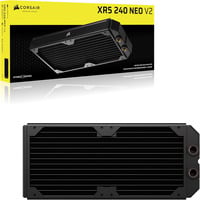 Corsair Hydro X Series XR5 NEO 240 V2 radiator Zwart