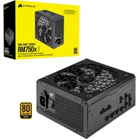 Corsair RM750x Shift 750W voeding Zwart, 1x 12VHPWR, 3x 6+2-pin PCIe, Kabel-management