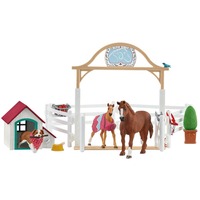 Schleich Horse Club - Hannahs gastpaarden met hond Ruby speelfiguur 42458