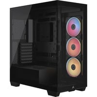 Corsair 3500X LX-R RGB iCUE LINK midi tower behuizing Zwart | 2x USB-A | 1x USB-C | Tempered Glass