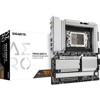 GIGABYTE TRX50 AERO D socket sTR5 moederbord Zilver/zwart, RAID, 10 GB-LAN, 2,5 GB-LAN, WLAN, BT, Sound, E-ATX