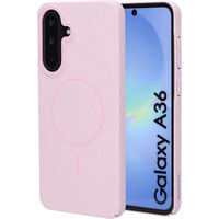 Mobiparts Samsung Galaxy A36 - Slim Line MagSafe Case telefoonhoesje Roze