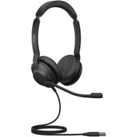 Jabra Evolve2 30 on-ear headset Zwart, Microsoft Teams, USB-A