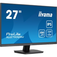 iiyama ProLite XU2793QSU-B6 27" monitor Zwart, 100 Hz, HDMI, DisplayPort, USB, Audio, Adaptive Sync