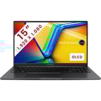 ASUS Vivobook 15 OLED (X1505VA-L1647W) 15.6" laptop Zwart | Core i7-13620H | UHD Graphics | 16 GB | 1 TB SSD