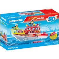 PLAYMOBIL Action Heroes - Brandweerboot Constructiespeelgoed 71598