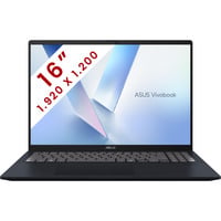 ASUS Vivobook 16 (M1607KA-MB5NDW) 16"  Copilot+ laptop Donkerblauw | Ryzen AI 5 330 | Radeon Graphics | 16 GB | 512 GB SSD
