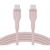 Belkin BOOSTCHARGE Flex USB-C/USB-C-kabel Roze, 1 meter