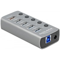 DeLOCK 4-Port USB 3.2 Gen 1 usb-hub Grijs