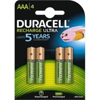 Duracell Recharge Ultra AAA-batterijen, 4 stuks oplaadbare batterij 