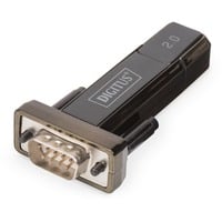 Digitus Adapter 9-Pin (serieel) > USB 2.0 Zwart, 0,8 meter