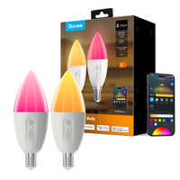 Govee Slimme dimbare E14 ledlampen - 2-pack 2.4GHz Wi-Fi + Bluetooth