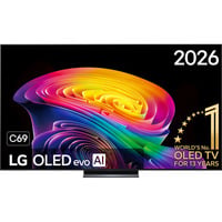 LG OLED evo AI C6 (OLED55C69LB) 55" Ultra HD OLED-tv Zwart, 4x HDMI, 2x USB, Optisch, Bluetooth, LAN, WLAN, CI+, HDR10, Dolby Vision