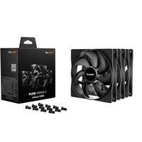be quiet! Pure Wings 3 case fans Zwart, 3 stuks, 140 x 140 x 25 mm, PWM