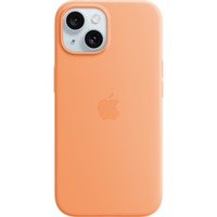 Apple Siliconenhoesje met MagSafe voor iPhone 15 telefoonhoesje Lichtoranje