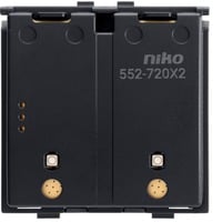 Niko Tweevoudige, draadloze Zigbee schakelaar met batterij, zonde sokkel