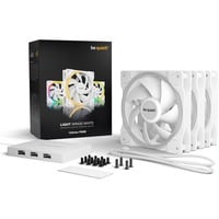 be quiet! Light Wings PWM RGB case fans Wit, 3 stuks, 120 x 120 x 25 mm, Incl. controller