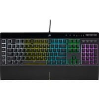 Corsair K55 RGB PRO gaming toetsenbord Zwart, US lay-out (QWERTY), Membraan, 100%, RGB leds