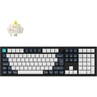 Keychron Q6 Max-M4Z QMK RGB mechanisch toetsenbord Zwart, BE lay-out (AZERTY), Gateron Jupiter Banana, 100%, Hot-swappable, Bluetooth, 2.4GHz