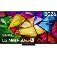 LG Mini RGB evo AI MRGB88 (75MRGB88B9B) 75" Ultra HD Led-tv Zwart, 3x HDMI, USB, Bluetooth, LAN, WLAN, CI+, HDR10
